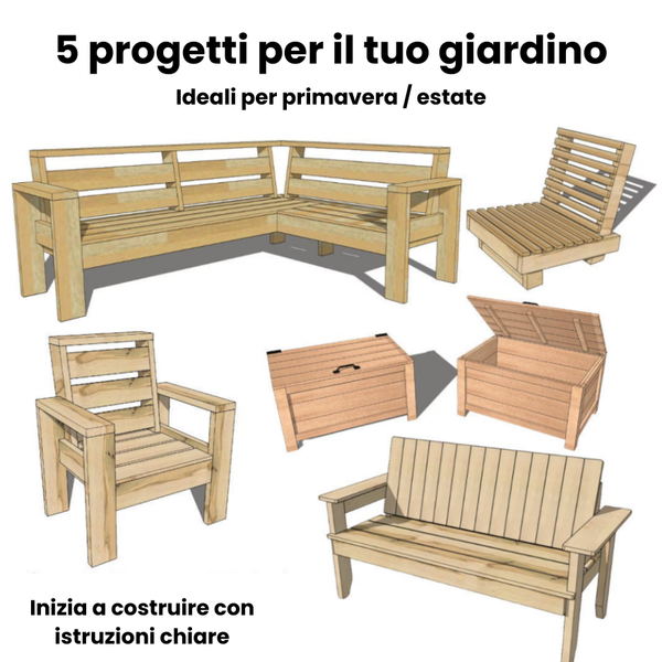 5 Progetti per giardino